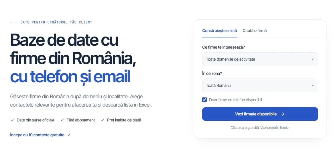 BazaDate.ro website preview