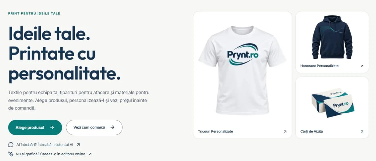 Prynt.ro website preview