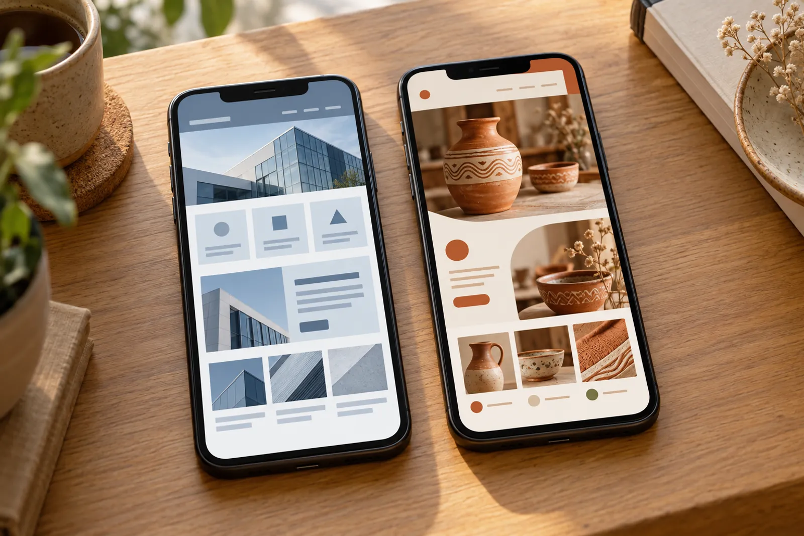 Site din constructor comparat cu un site la comandă